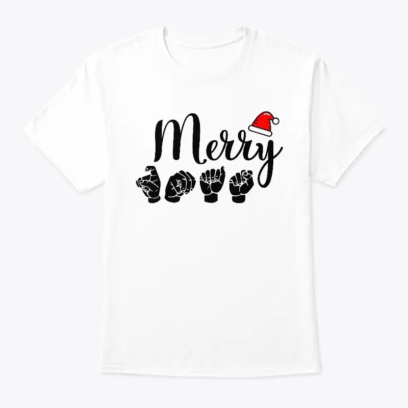 MERRY Xmas With Santa Hat (120b)